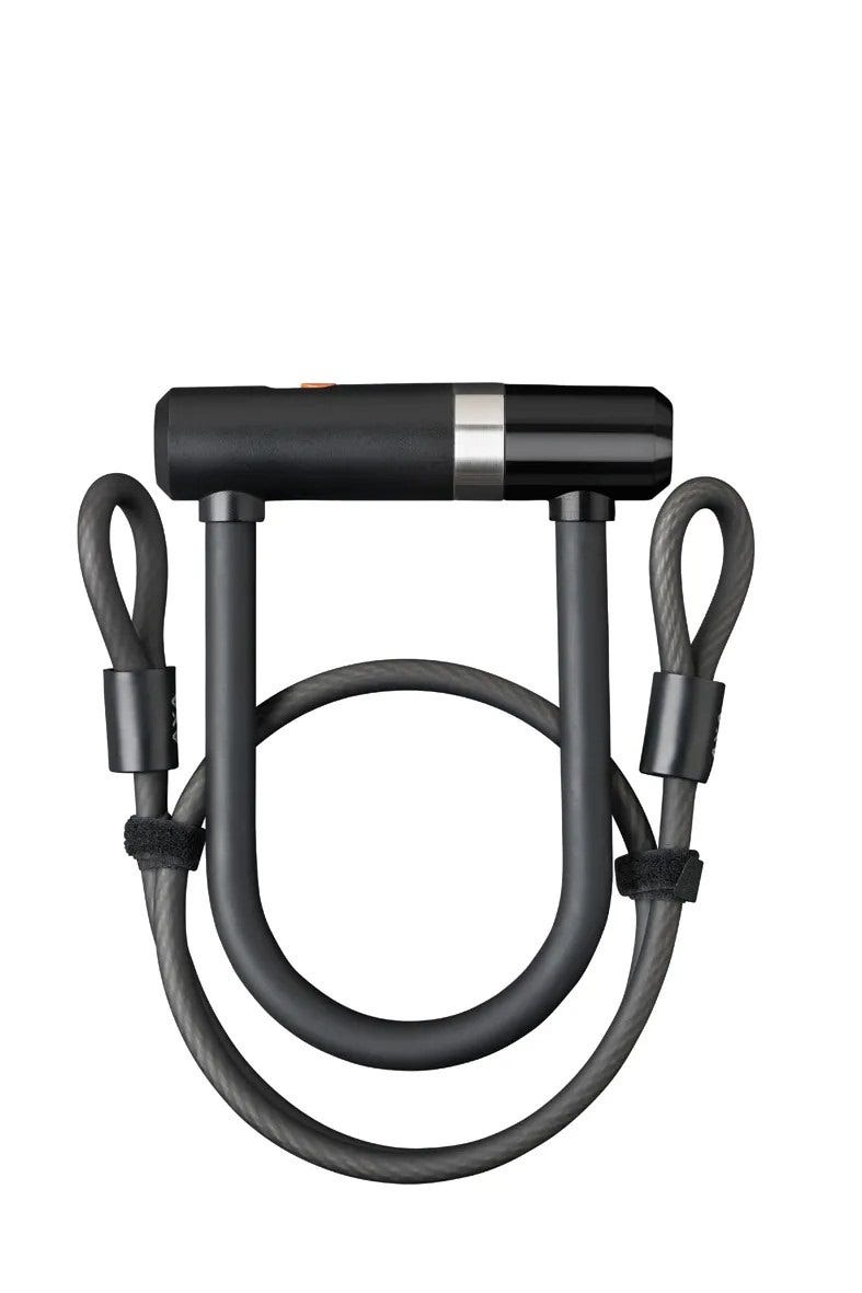 Axa Newton Mini U-lock + Cable 100 8 - Black