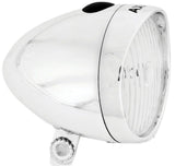 Axa headlight classic battery on off silver