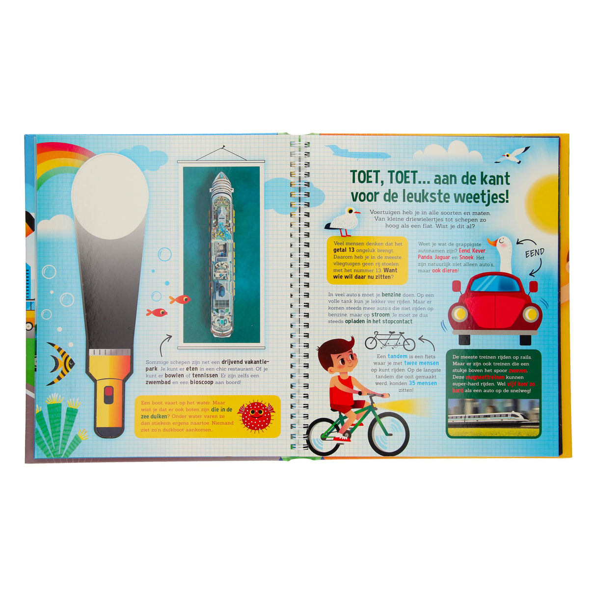 Sich no Gefierer + Karton Taschenlamp