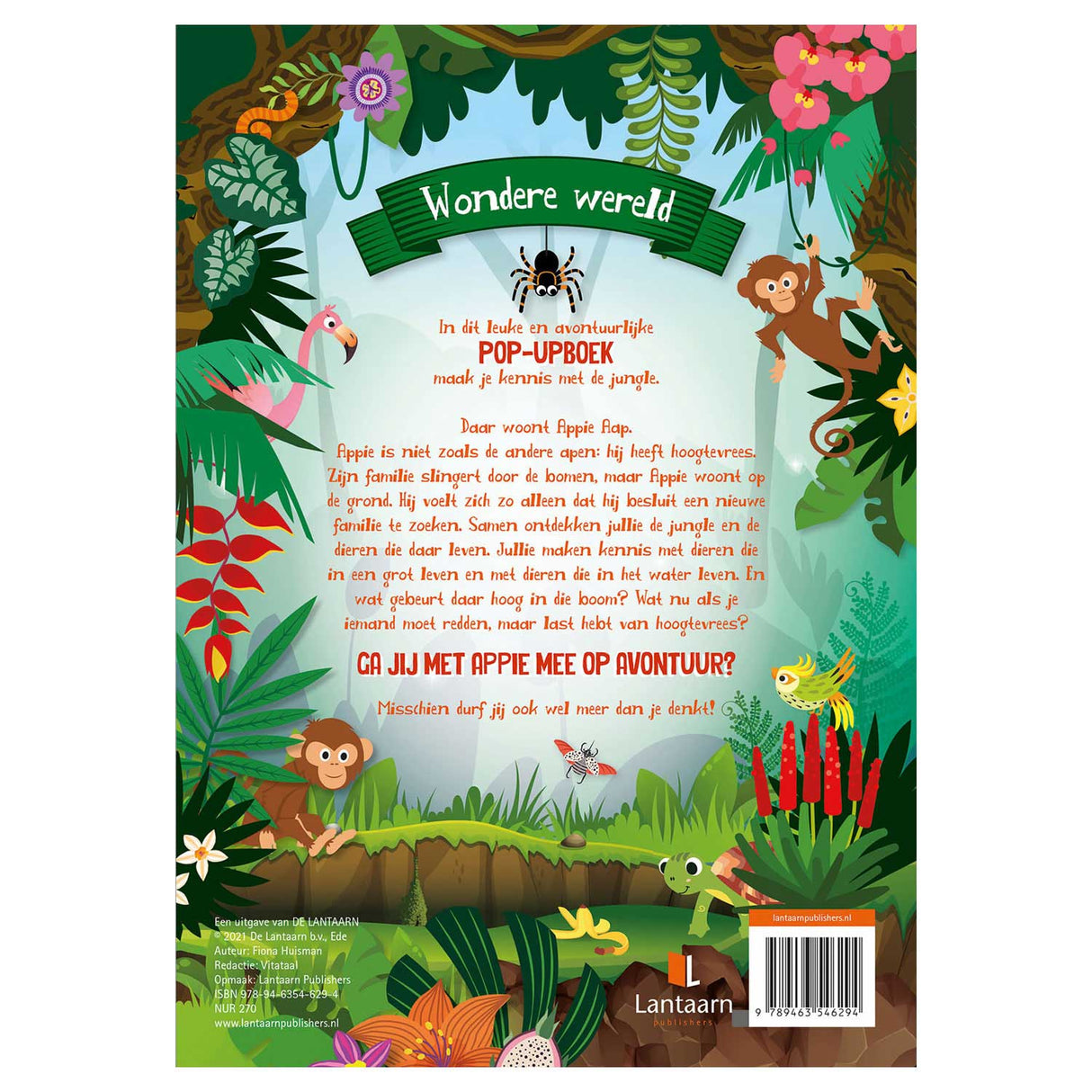 Lantaarn Publishers Wondere Wereld Pop-up Boek Avontuur in de jungle