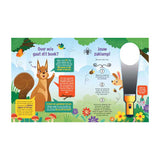 Lantern publishers search the forest search book with cardboard flashlight