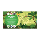 Lantern publishers who lives here? in the jungle flap book