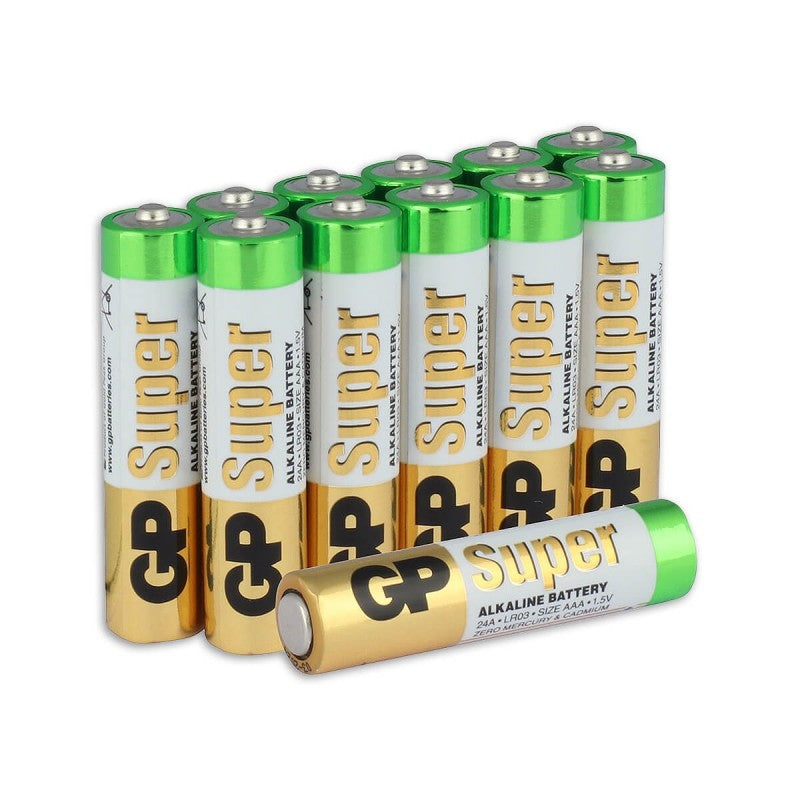 Super alkalische AAA -Batterien 12 PS