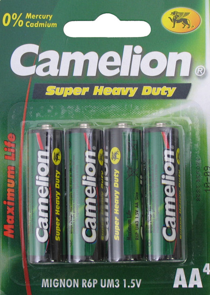 Camelion AA zink-carbon batterijen per 4 stuks