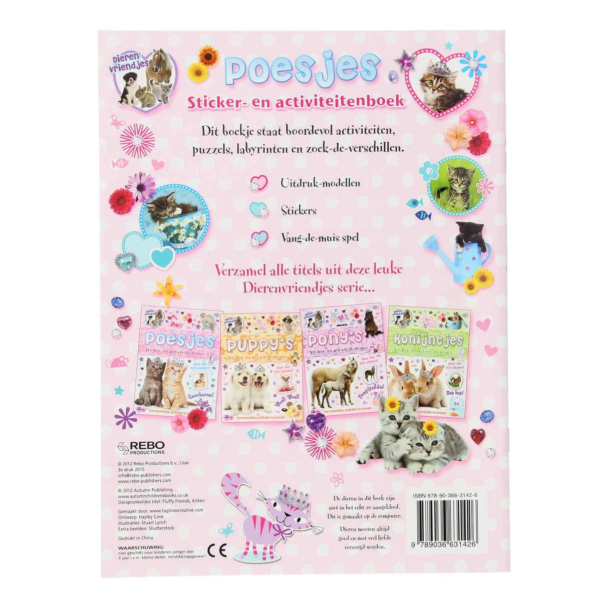 Dierenvriendjes Poesjes Stickeren Activiteitenboek