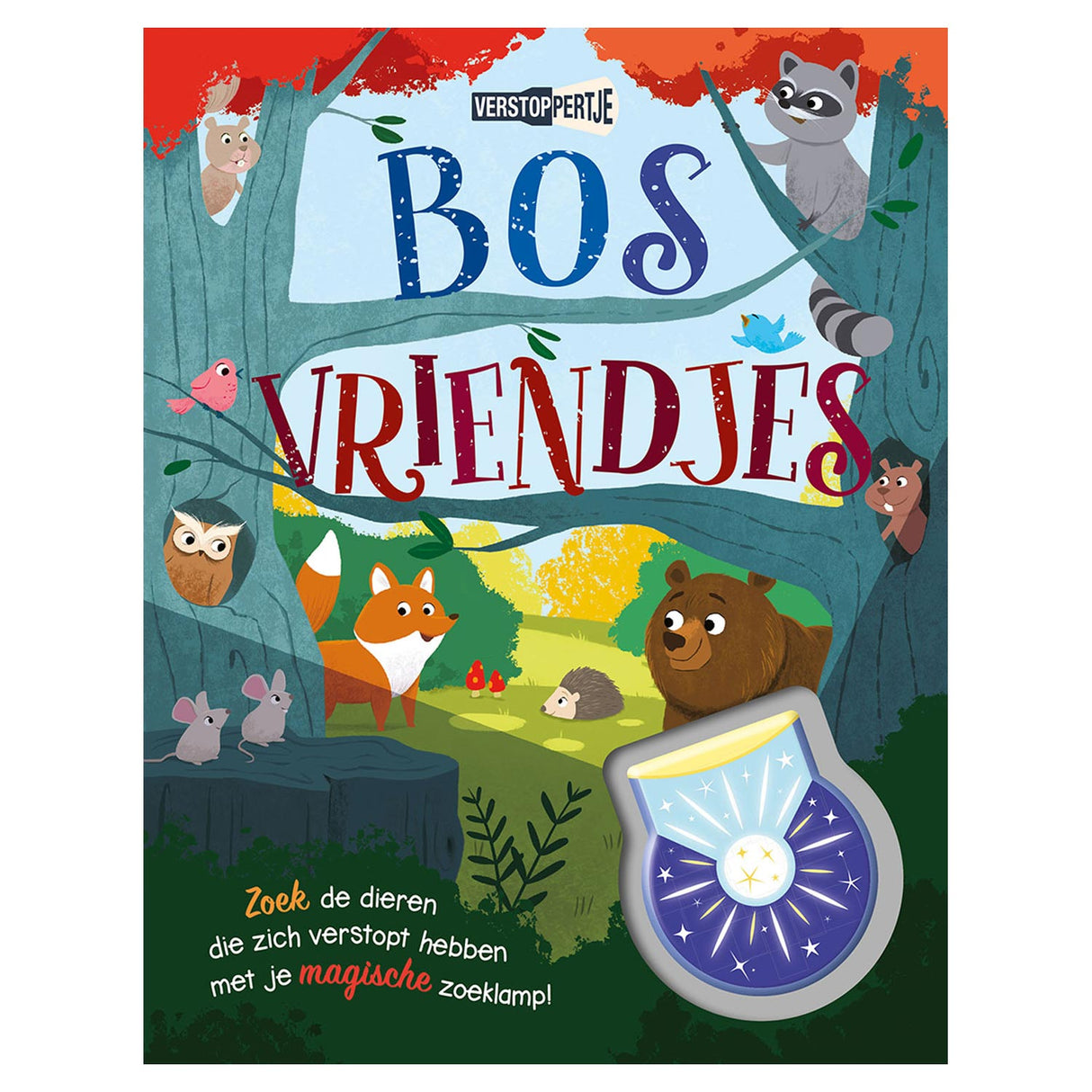 Rebo Publisher Interactive Search Book Forest Friends med lommelykt