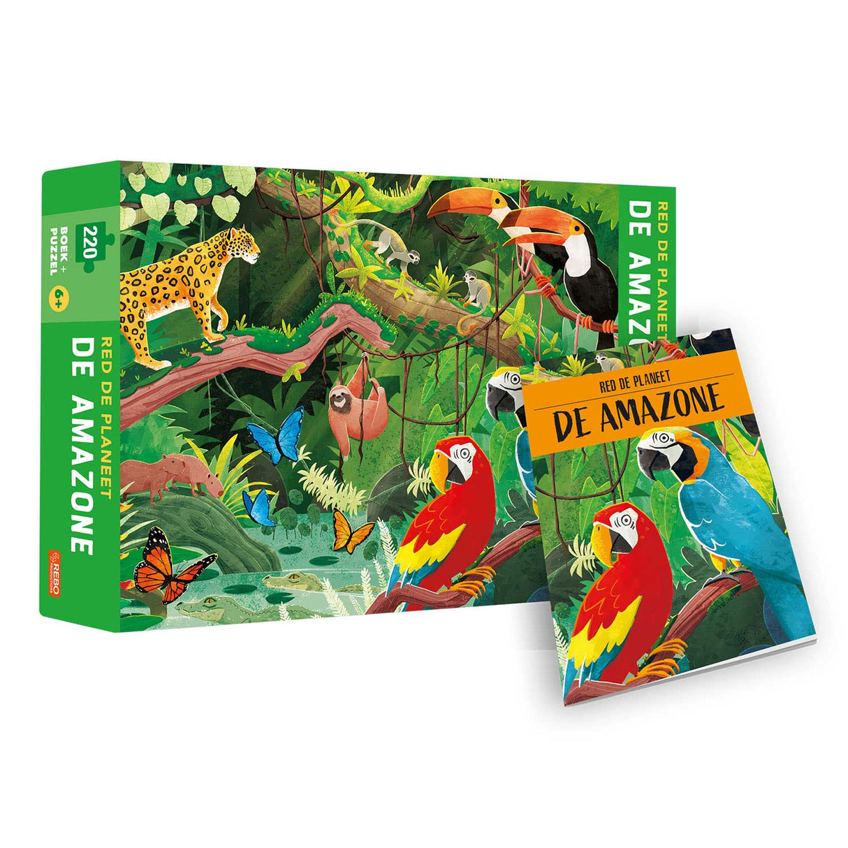 Rebo Publishers Boek en Puzzel De Amazone