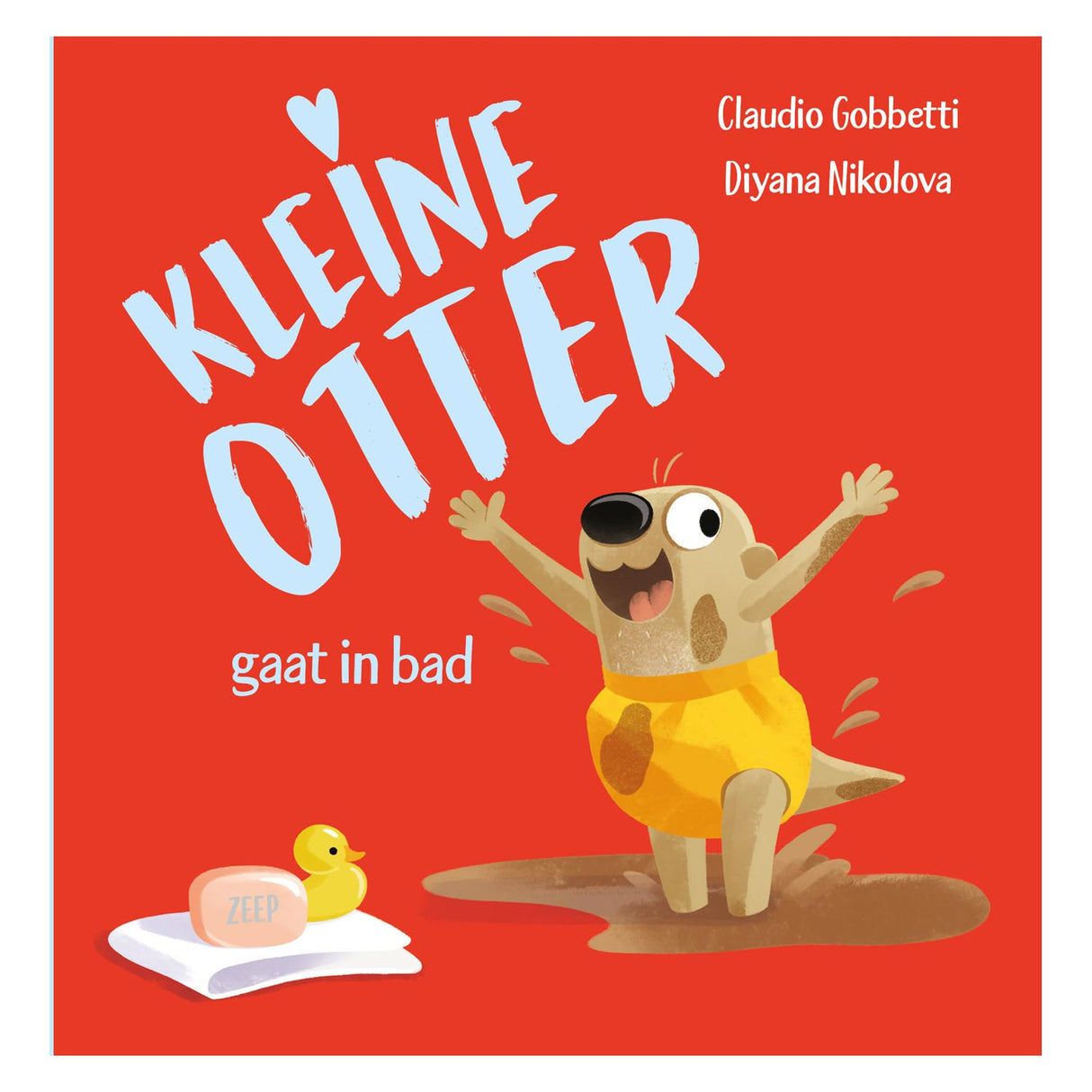 Rebo editori Kleine Otter sta facendo il bagno