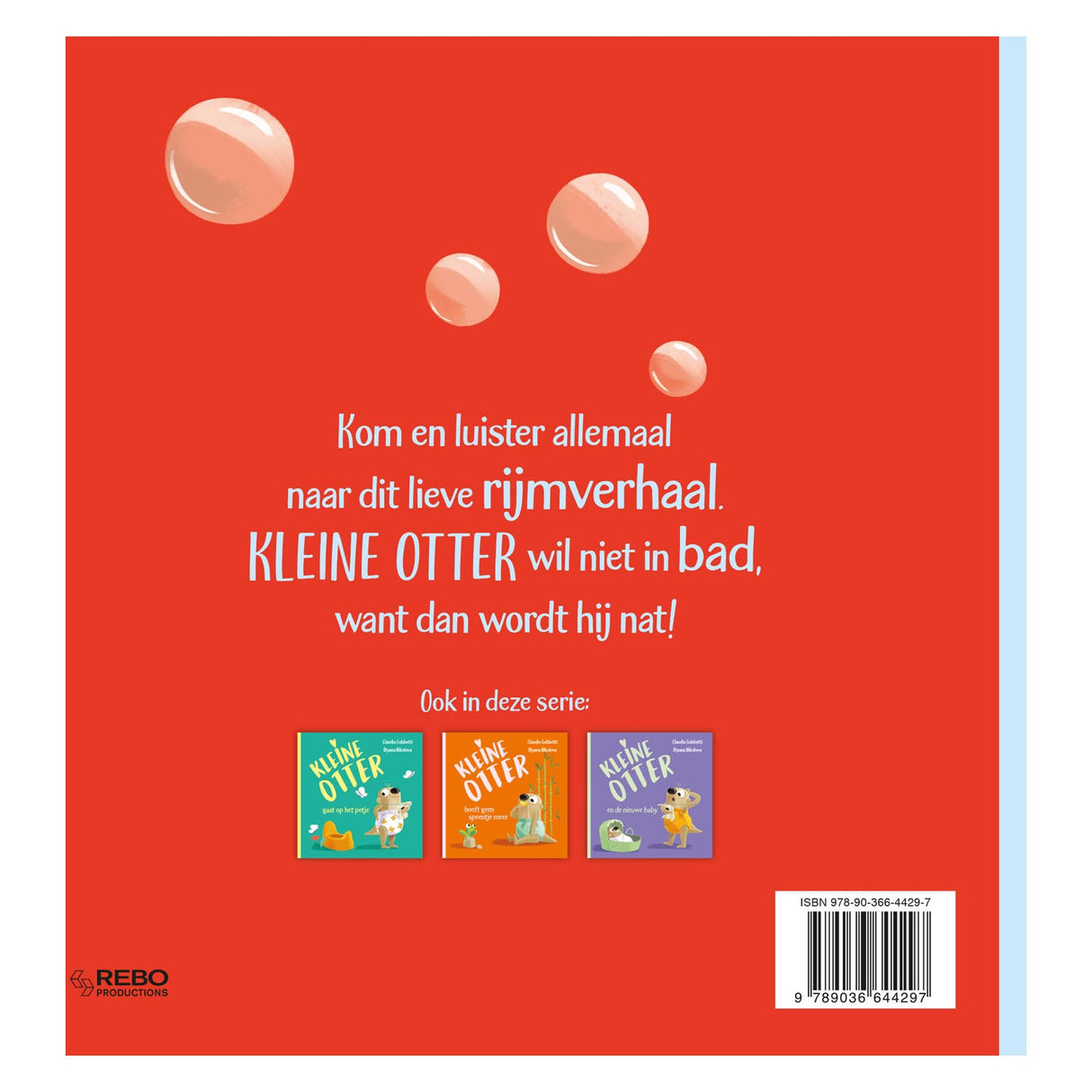 REBO Publishers Kleeine Otter nimmt ein Bad