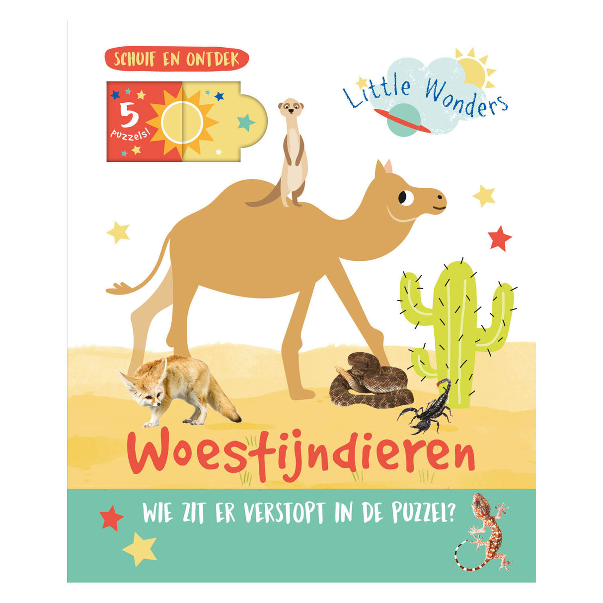 Rebo Publishers Woestijdieren Slide and Discover