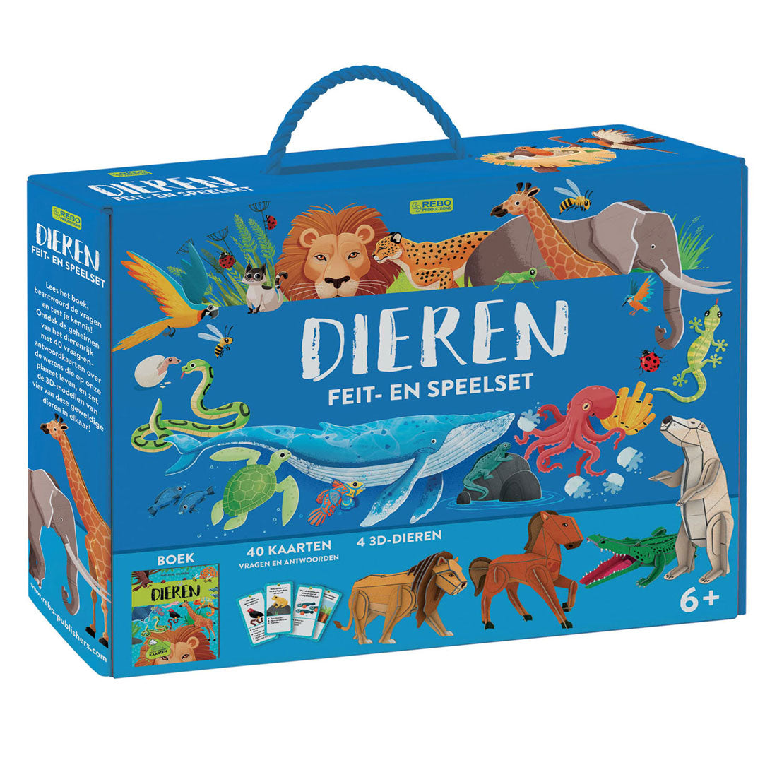 Rebo Publishers Animals - Set de hecho y juego