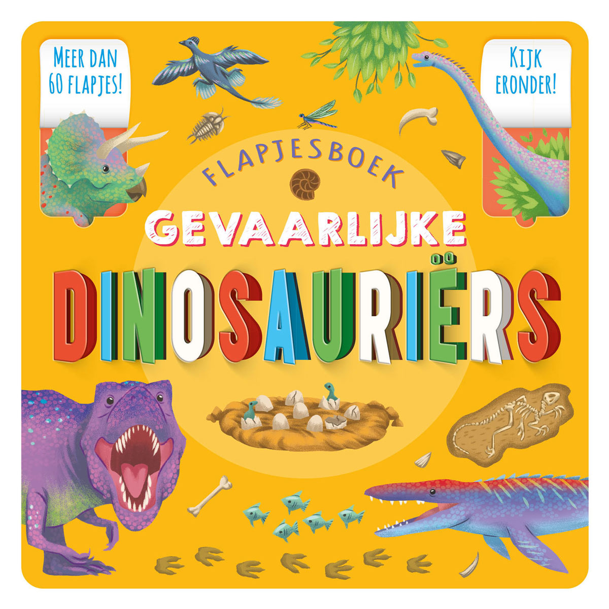 Rebo Publishers Gevaarlijke Dinosauriers Flapjesboek