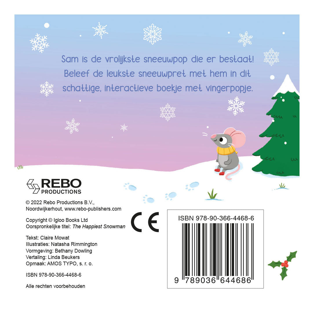 Rebo Publishern fröhliche Schneemann -Fingerpooks neu