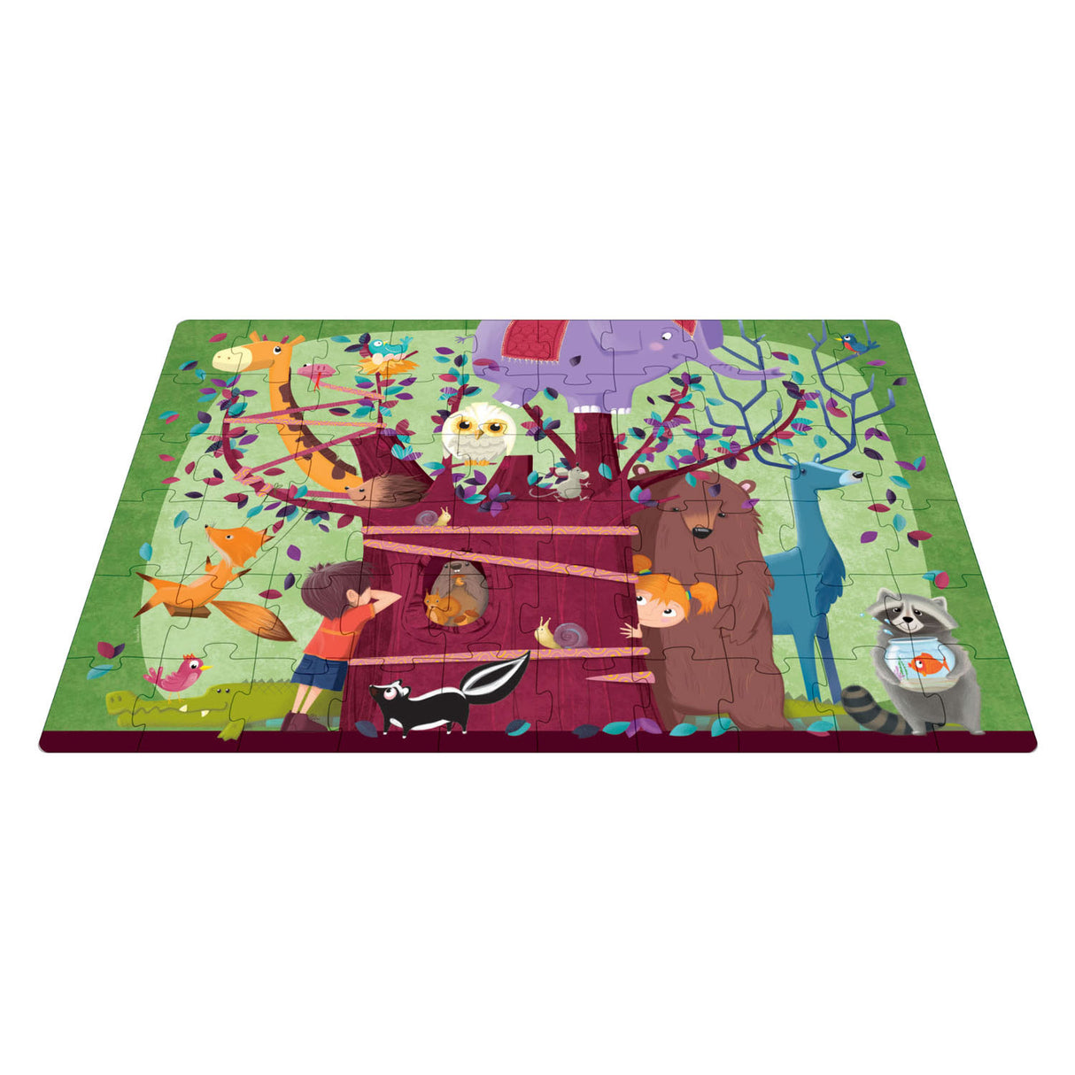 Rebo Publishers Boom Full Animals - Book + Puzzle