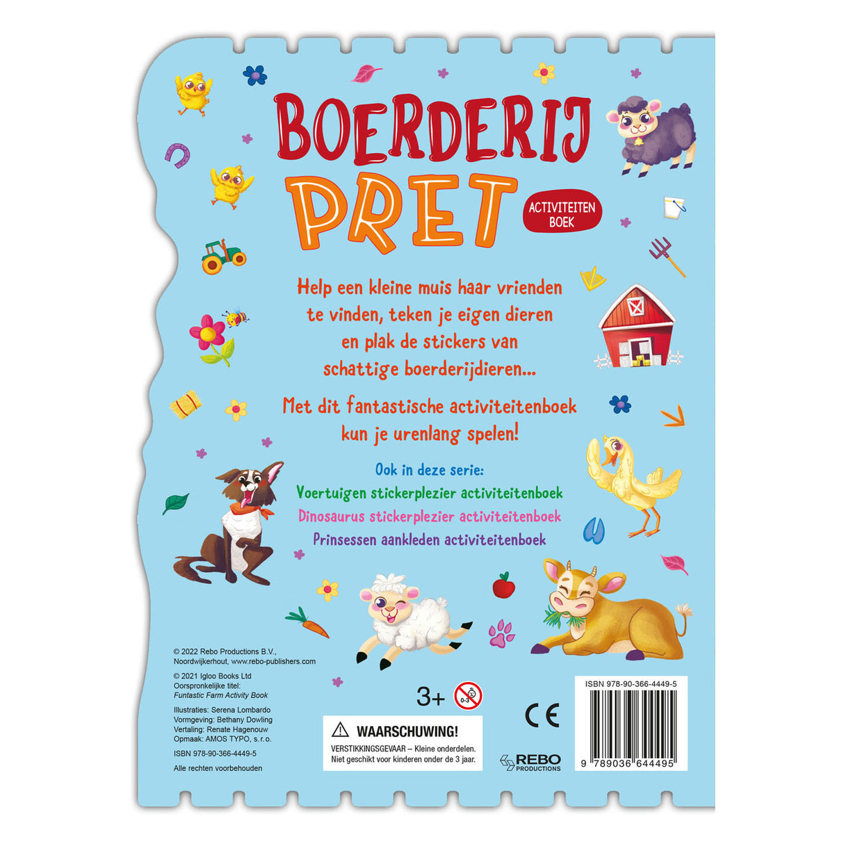 Rebo Publishers Boerderijpret Stickerplezier Stickerboek