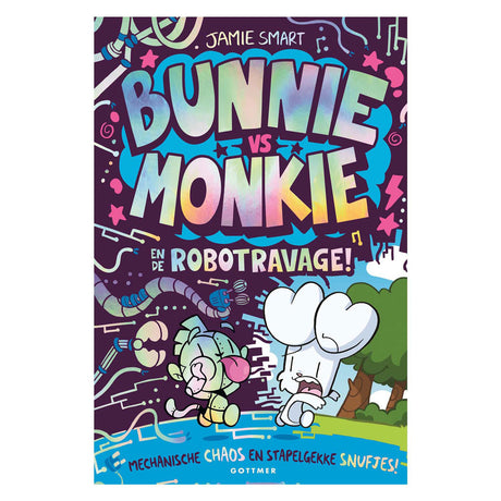 Gottmer publishers group bunnie vs monkie and the robot havoc