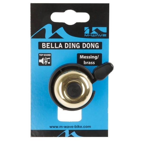 M-vala kolesa Bell Bella Ding-dong Ø33mm zlati medenina