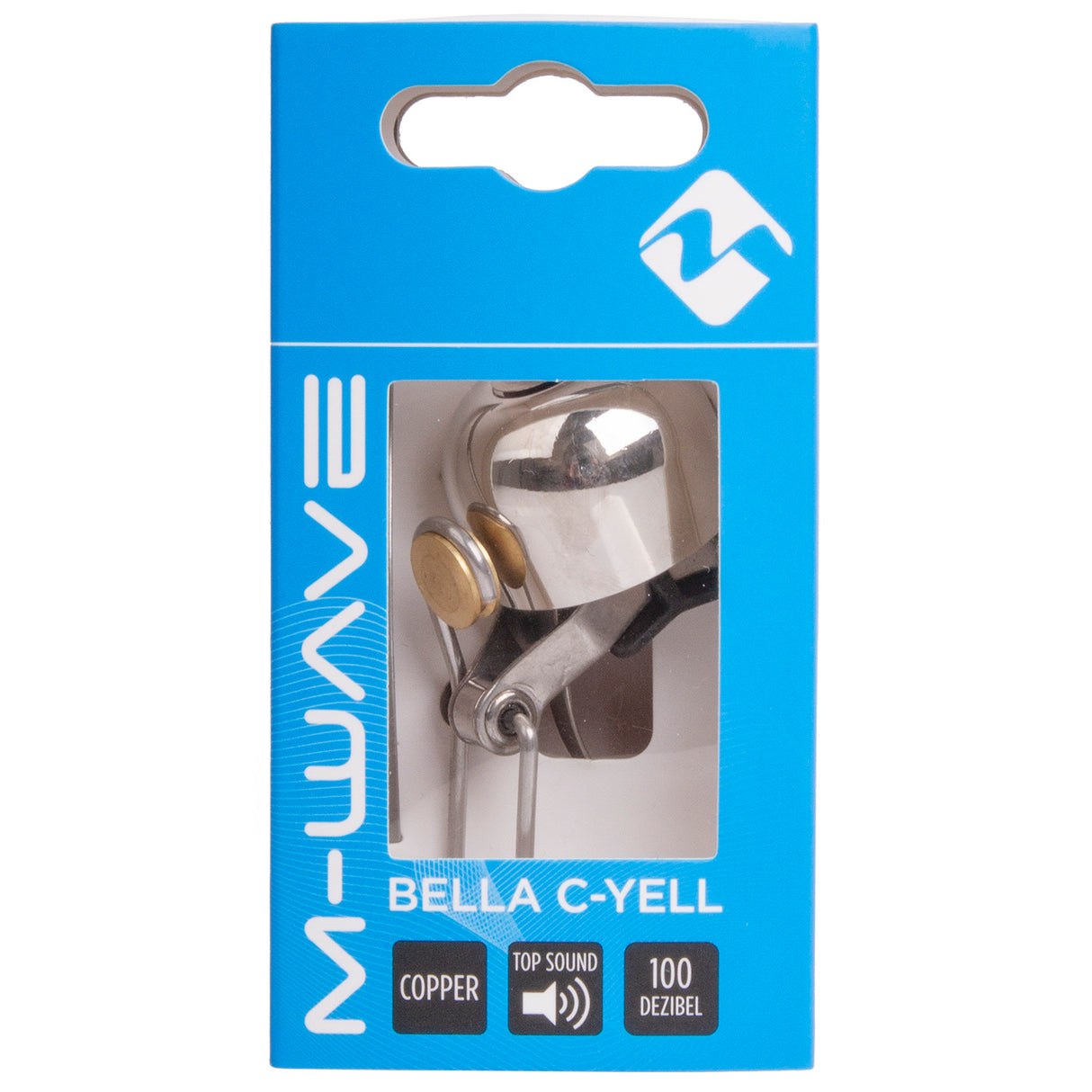 M-Wave Bella C-Yell Minibell Kupfer Silber, Durchmesser 30 mm