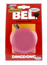 Bicycle Bell Ding-dong stål 80 mm såle rosa