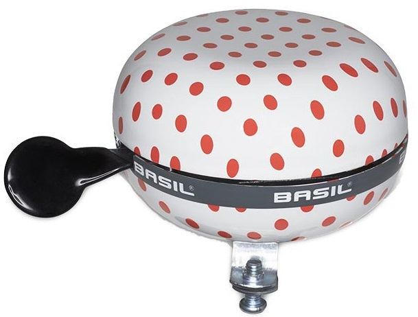 Basil Polkadot - Bell Bicycle Bell - White Red