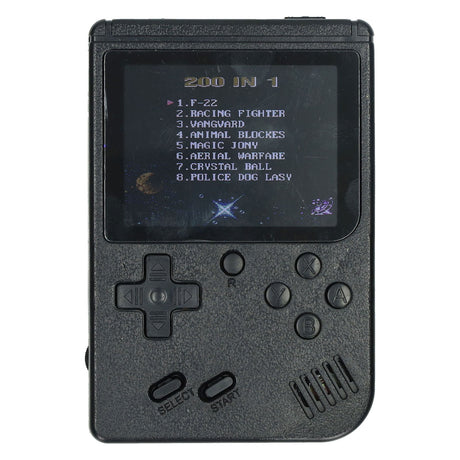 Gamebox - draagbare spel console met 200 spellen - zwart