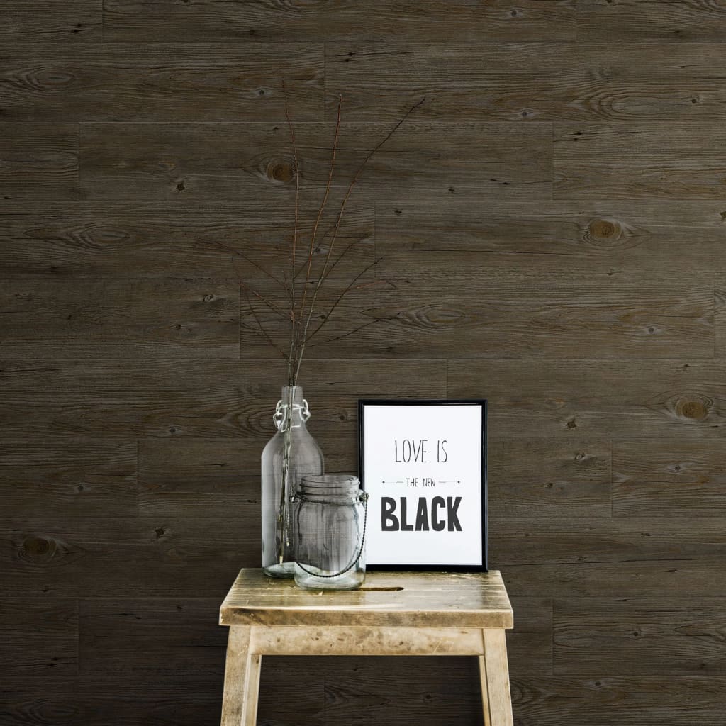 Grosfillex Grosfillex 15 st Wall tiles GX wall+ 15x90 cm dark oak -colored