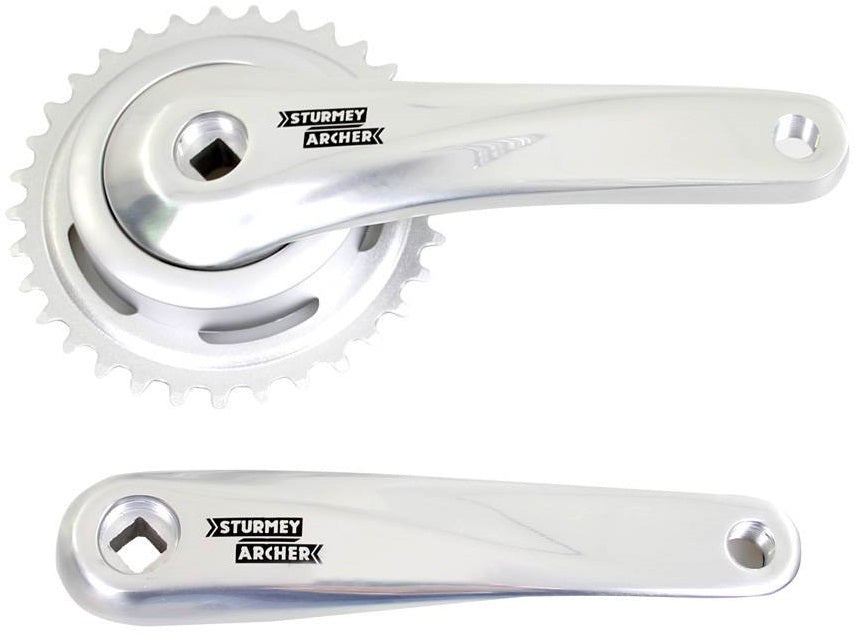 SturmeyArcher Crankstel 33T, cranklengte 170mm. zilver, aluminium, spieloos