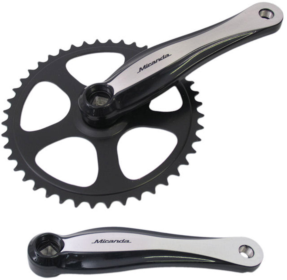 Crankset 46t Miranda Beta 1+ for 3 32 Necklace - Aluminum - Black