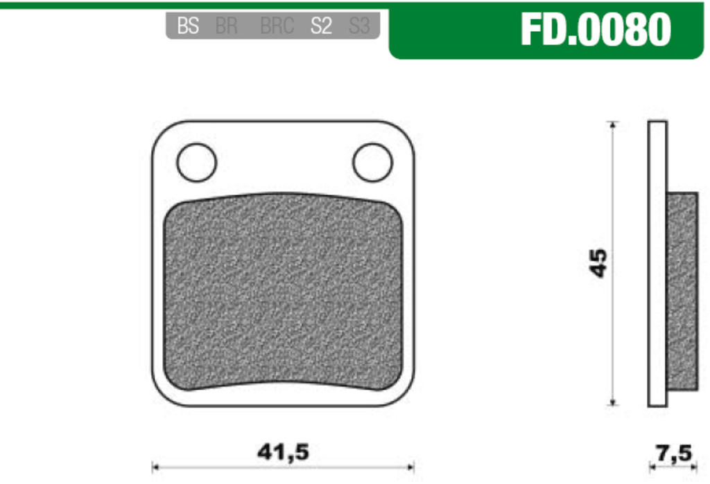 NewFren Brake Block Set FD0080