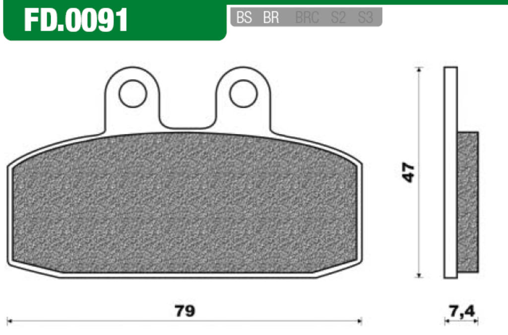 Newfren brake pad set fd0091