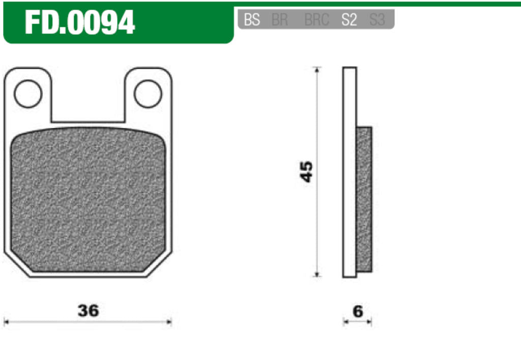 NewFren Brake Block Set FD0094