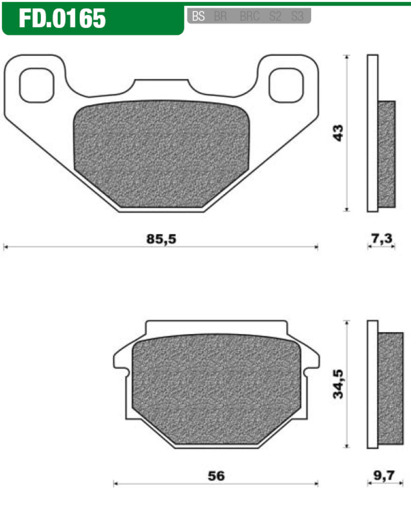 Newfren Brake set FD0165 SV, Sport
