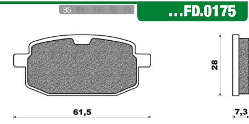 Newfren brake pad set fd0175