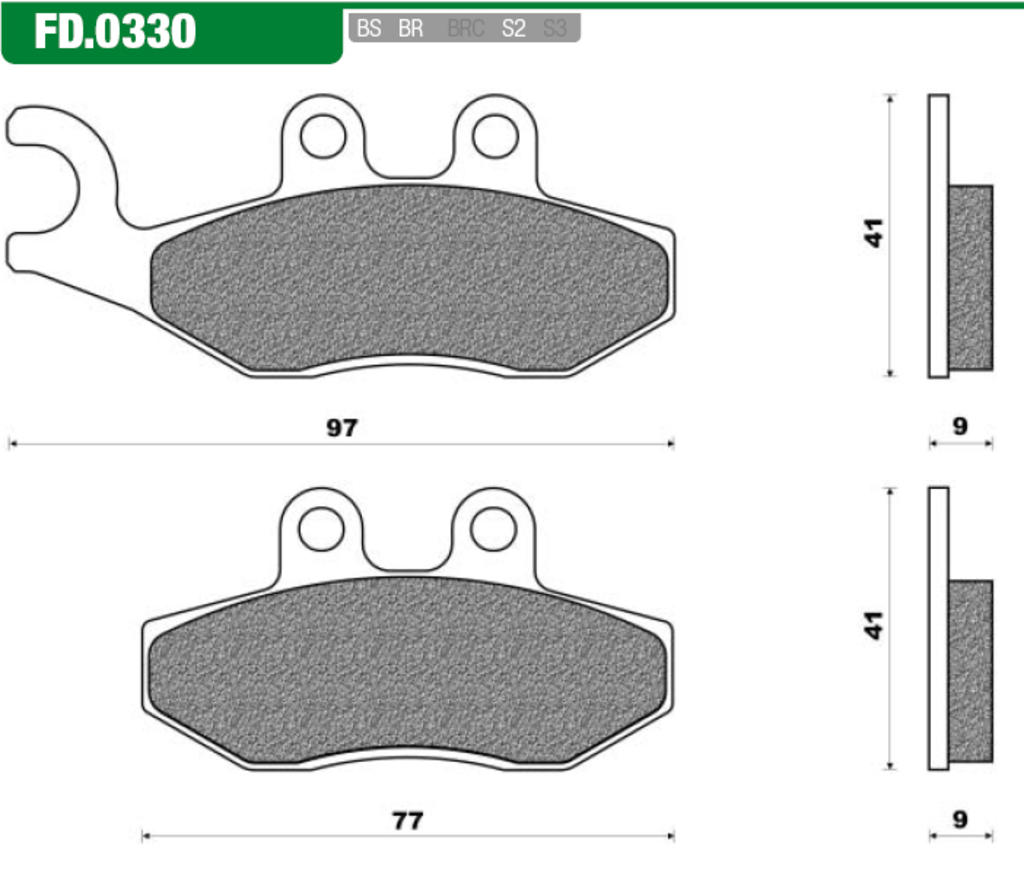 Newfren brake pad set fd0330