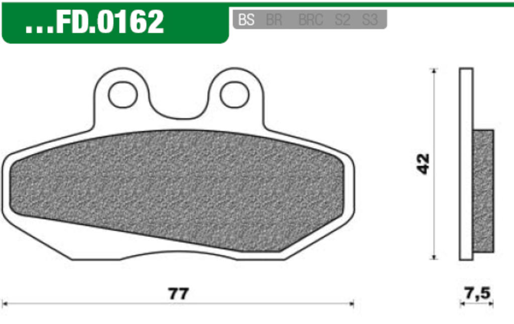 Newfren brake pad set fd0162