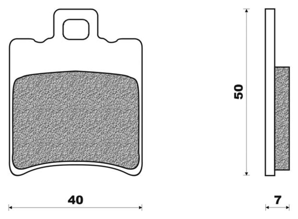 Newfren brake block set FD0196 Typhoon, NRG Amico Buxy etcetera