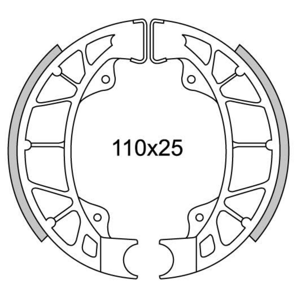 Segment des freins neufs Newfren GF0261 LX-50 ACHTER, Skipper, Hexagon-125