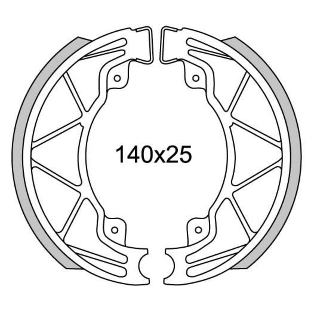 Newfren Brake segmentet GF0268 Runner, Hexagon-125 180
