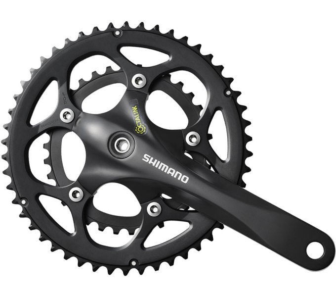 Shimano Crankset 2 x 9 Hitrost cesta FC-RS345 175 50-34T Octalink Black