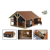 Kids Globe Globe Globe Horse Stall mit 2 Kisten und Lagerung, 1:24