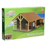 Kids Globe Globe Globe Horse Stall mit 2 Kisten und Lagerung, 1:24