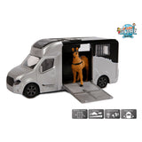 Kids Globe Globe Die-cast Paardentruck met Licht en Geluid Grijs