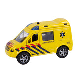 2-play die-cast tah back ambulance nl světlo a zvuk