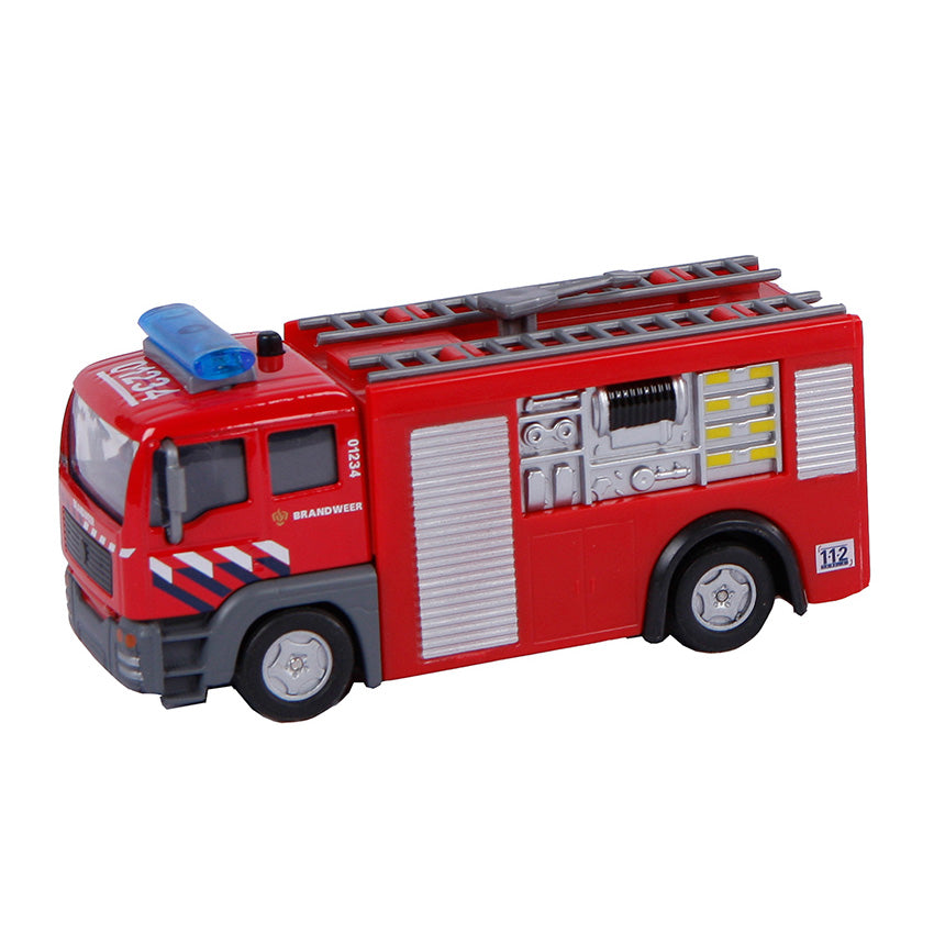 2-play Die-Cast Pull Back Fire brigade NL Light and Sound