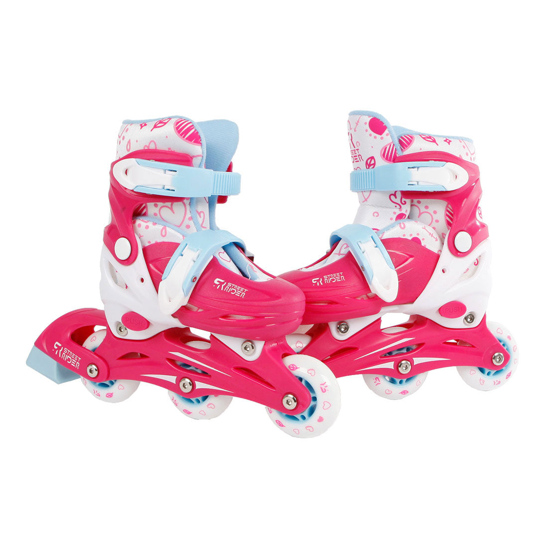 Street Rider Inline Skeelers Pink, Size 26-29