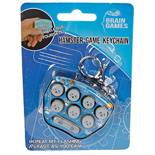 brain games hamster game key ring