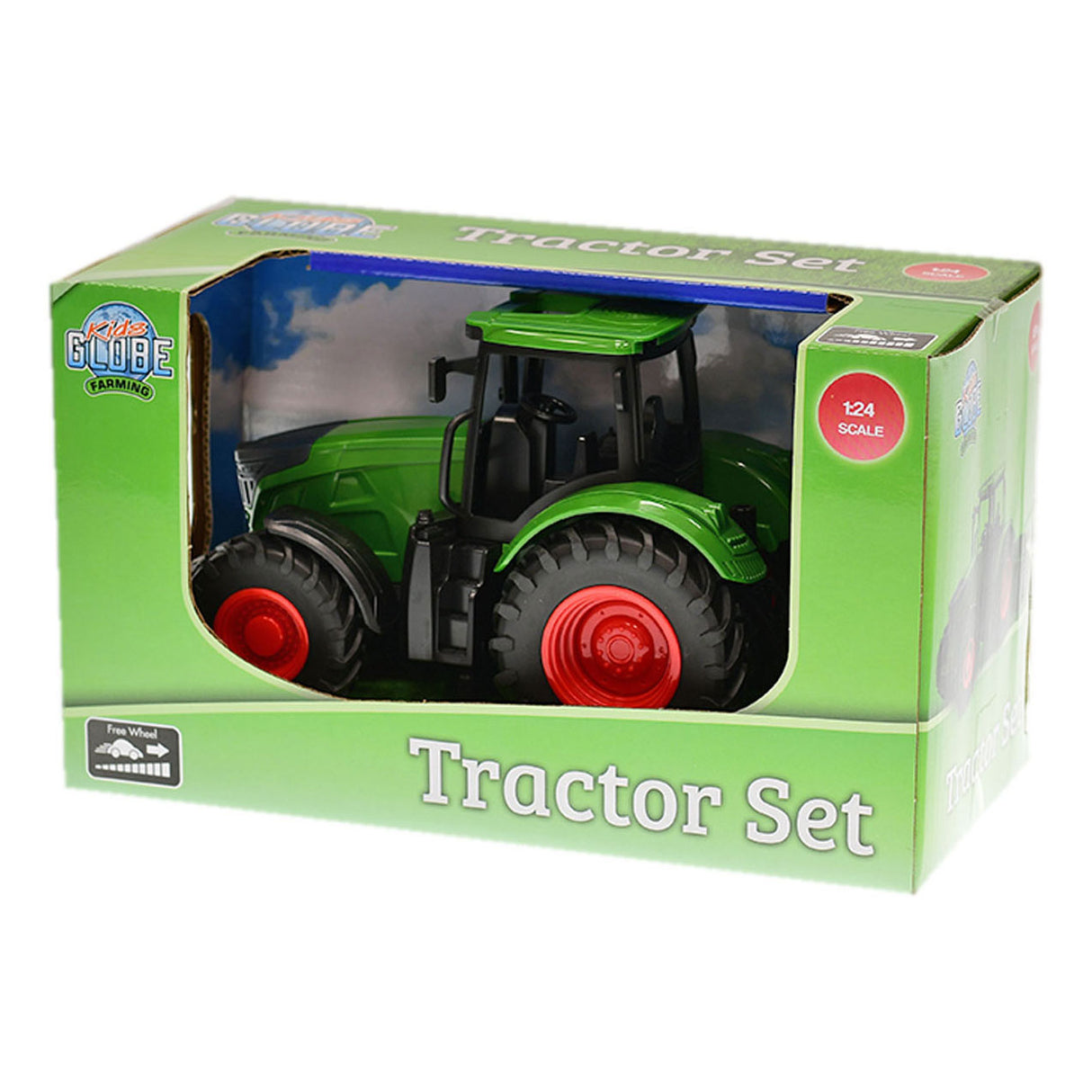 Kids Globe Globe Tractor with Torture Green