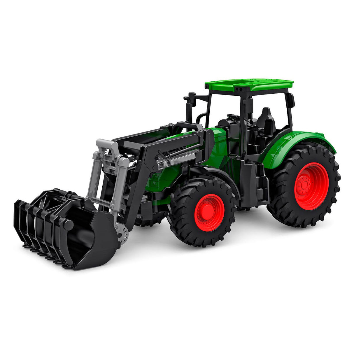 Kids Globe Tractor con caricatore anteriore - verde