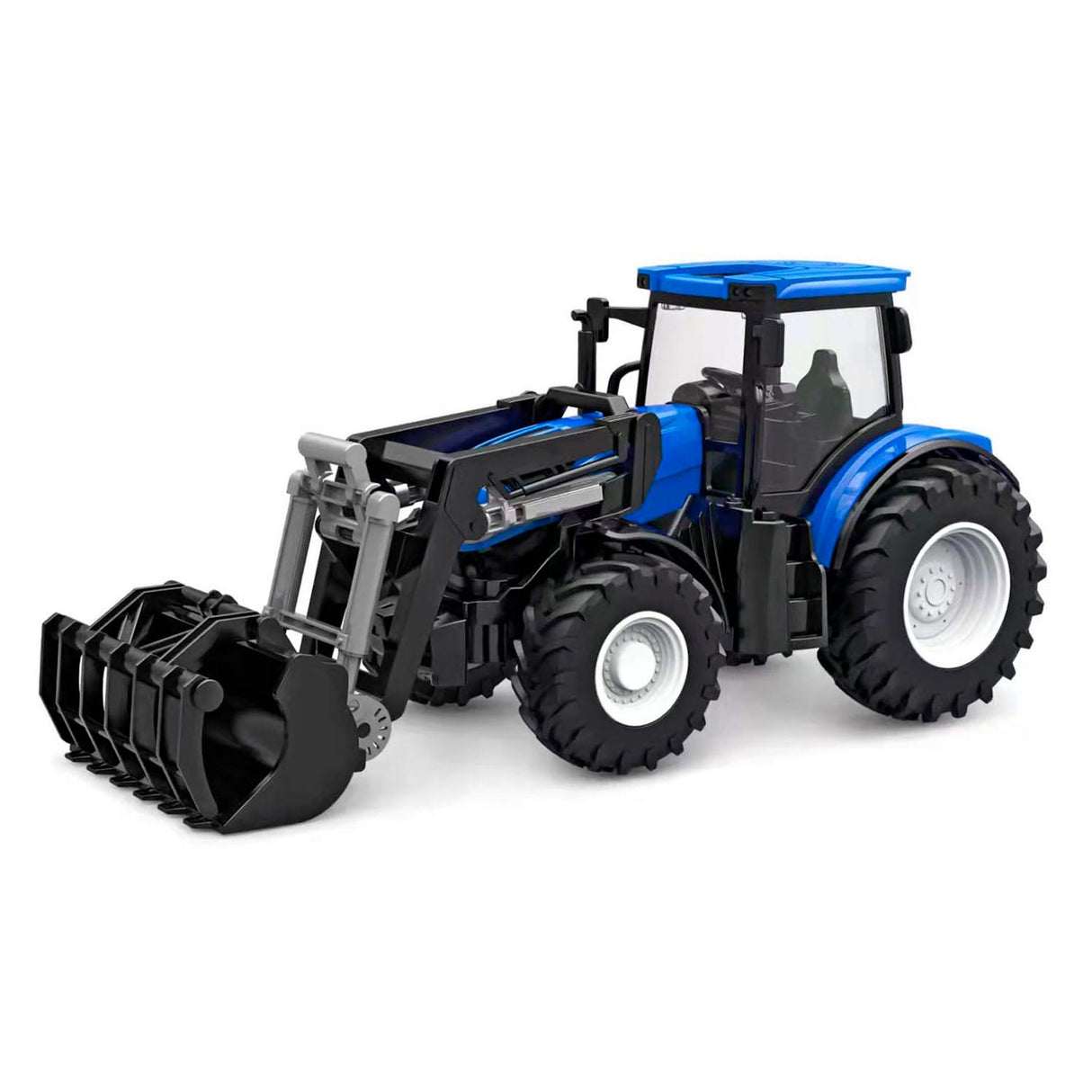 Kids Globe Globe RC Tractor con caricatore anteriore blu