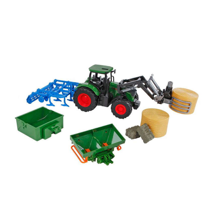 Kids Globe Tractor with Accessories, 30cm